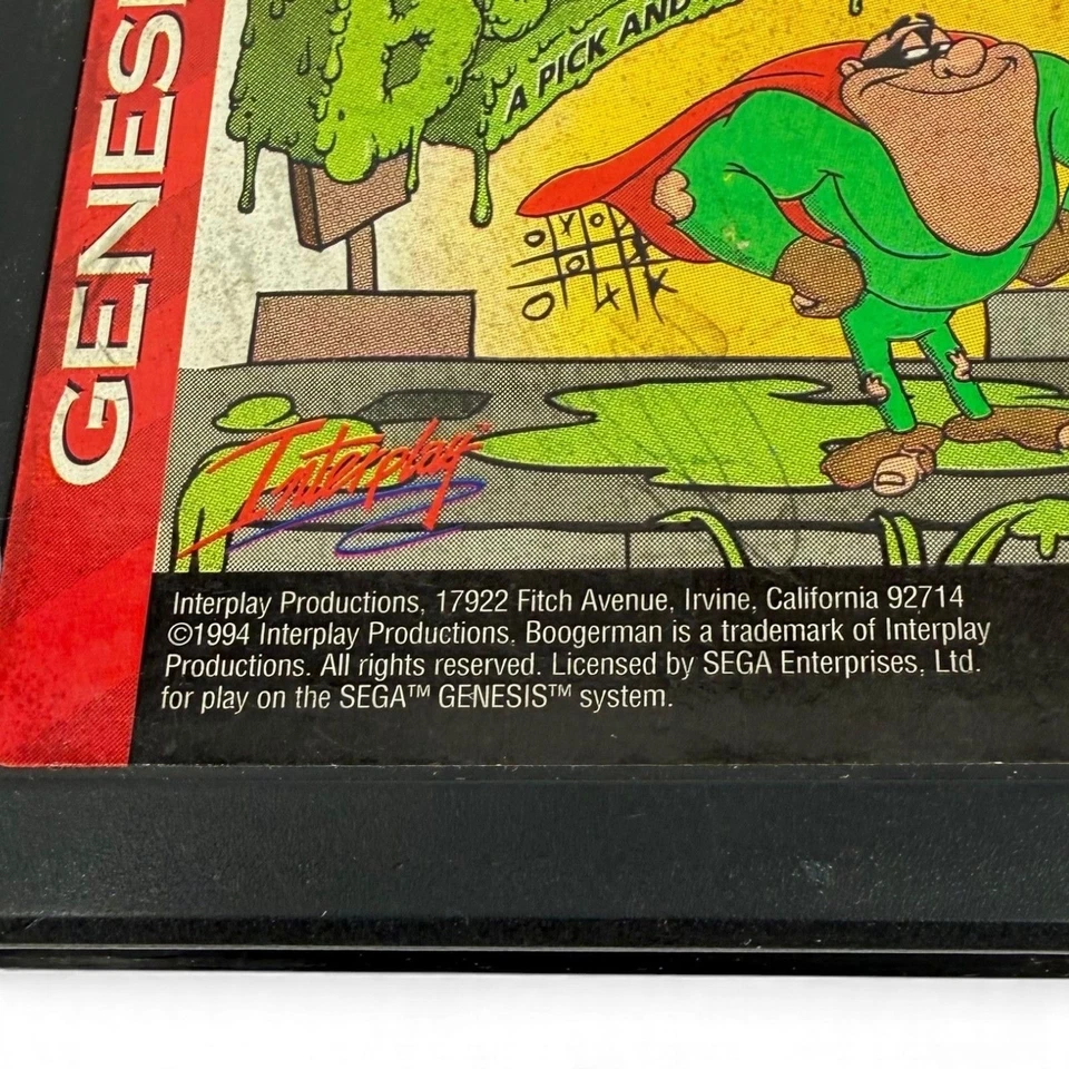 Sega Genesis Boogerman A Pick and Flick Adventure Game Cartridge 16-Bit - Image 3 of 4
