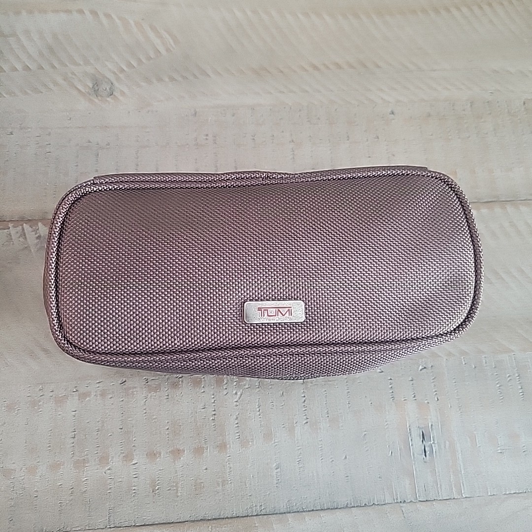 Tumi x Avianca Colombia Brown Nylon Zip-Up Travel Toiletry Accessory Pouch
