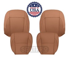 For 2007-2012 Lexus Es350 Base Luxury Front Seat Cover Synthetic Leather Brown