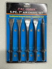 New 5Pc 7" Air Hammer Punch Chipping Chisel Set Extra Long Air Hammer Chisels