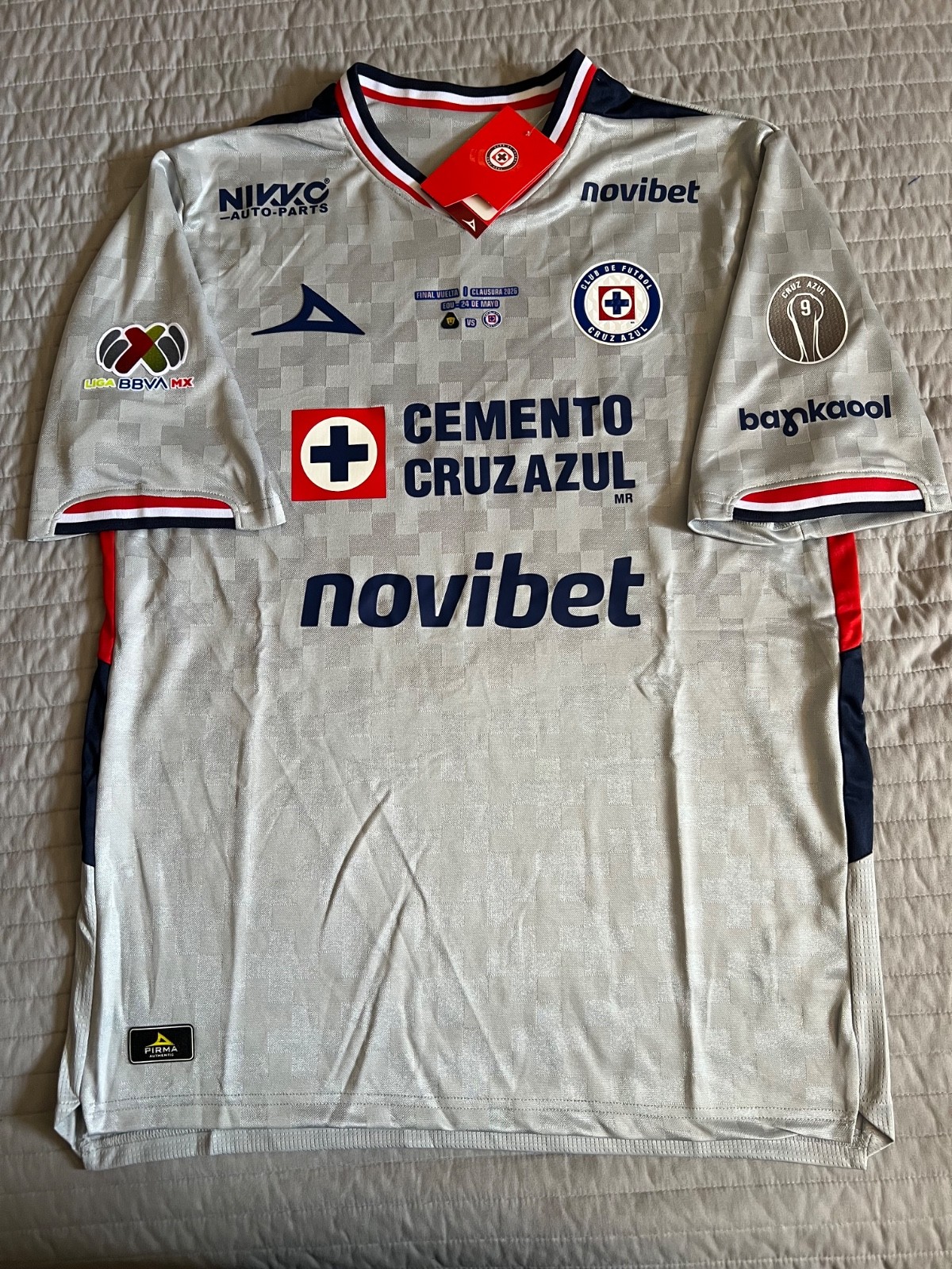 REPLICA PIRMA CRUZ AZUL MEN'S JERSEY 25/26 PARCHES Y MACHT DE LA FINAL OFICIALES
