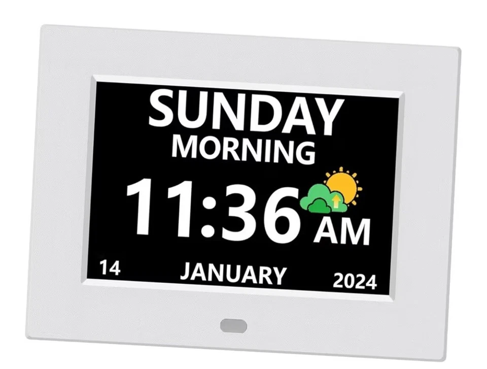 Large LCD Digital Clock Wall Alarm - Image 2 of 3