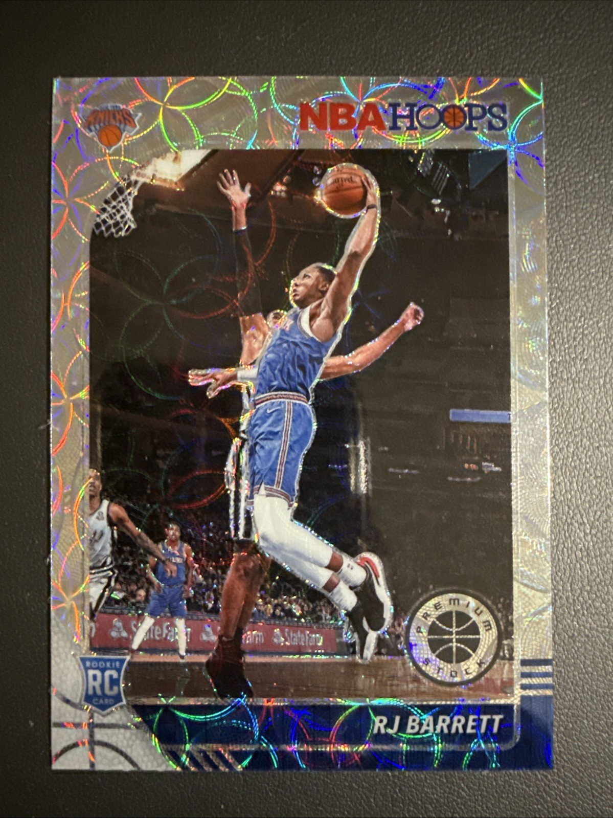 2019-20 Panini Hoops Premium Stock RJ Barrett RC Prizm Silver Scope #201 Knicks
