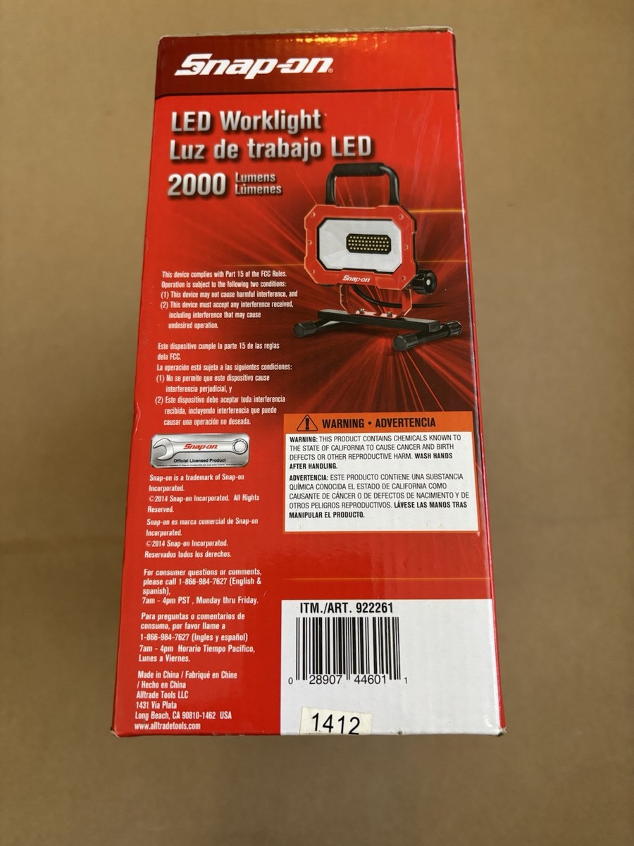 Snap On Portable Work Light 2000 Lumens 46 LED 25-Watt Indoor
