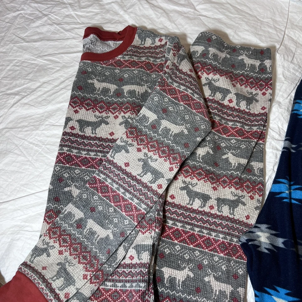 Niños XL X-Large Lote de 3 Pijamas Polar Térmicos Separados Pantalones de Una Pieza 14 Foto 3 de 4
