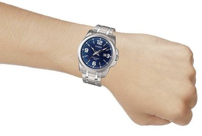 Casio Watch Mtp-1314d-2 Steel Band 50m Men's Blue MTP1314 Casio