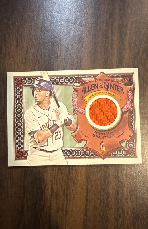 2022 Topps Allen & Ginter - Relics a Michael Brantley #AGRA-MB (MEM)