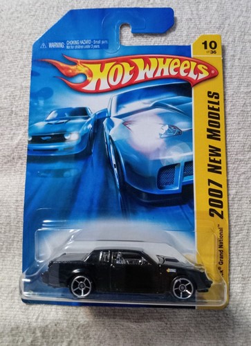 Hot Wheels 2007 New Models BUICK GRAND NATIONAL #10/180 Black Die-Cast Car