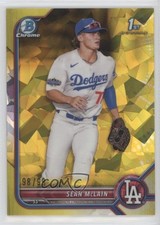 2022 Bowman Chrome Draft Sapphire Edition Yellow 98/99 Sean McLain #BDC-50 09an