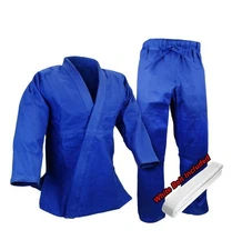 Judo Gi Uniform Set Single and Double Weave Kimono Olympic Standard Cut w/ Belt