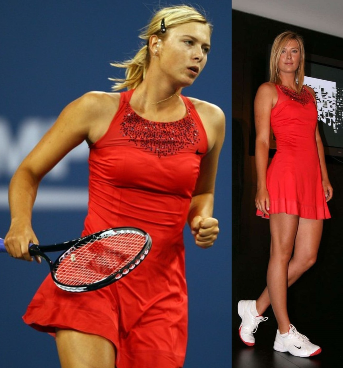 Nwt Nike Stunning Maria Sharapova Red Tennis Dress w/ Bra XS