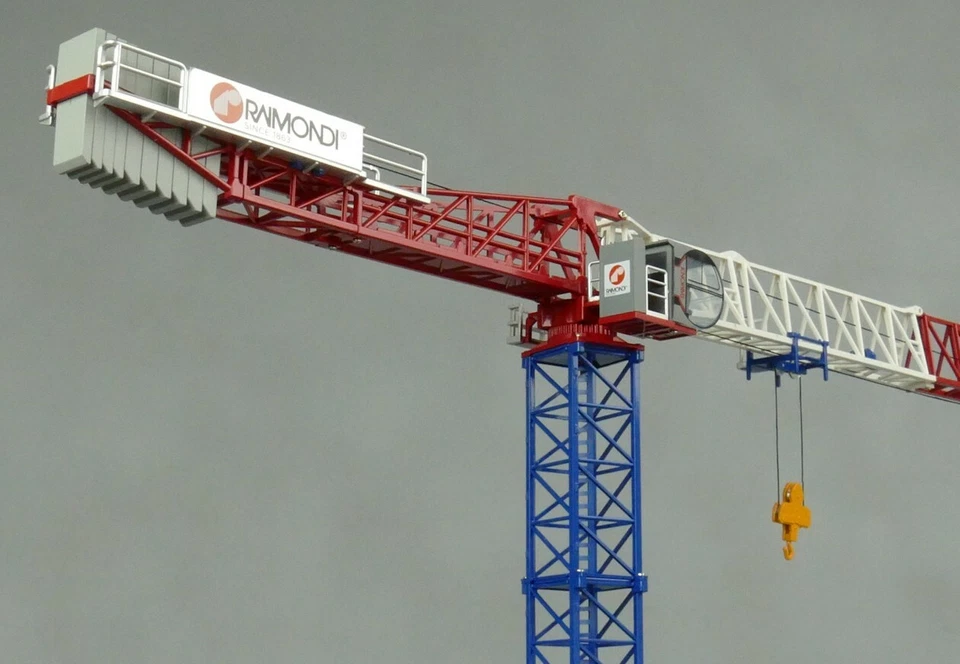 RAIMONDI CRANES MRT234 1:87 CGM Models baukran grue a tour gru torre H0 SCALE - Immagine 4 di 4