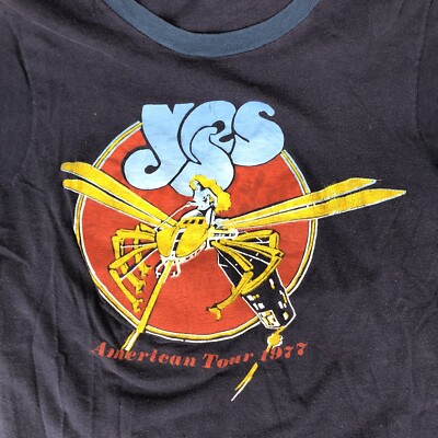 ミュージシャン 1970's [yes] promotional t shirts 1978 YES Vintage Rare Concert 1970's TOUR Original Prog Rock