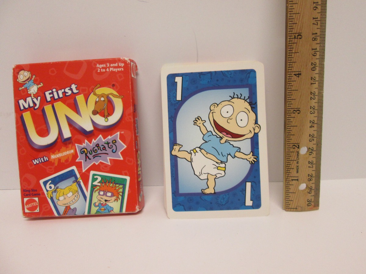 Vintage 1997 Rugrats My First Uno Card Game Nickelodeon COMPLETE