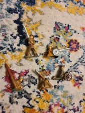 Barclay/ Manoil Lead Artillery / Mortar Soldier Lot Of 5