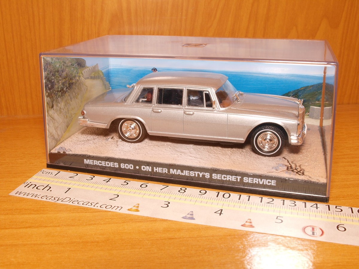 Mercedes-Benz Typ 600 1/43 ミニカー MERCEDES 600 1:43 ON HER MAJESTY'S SECRET SERVICE JAMES BOND 007