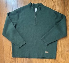 Filson 1/4 Zip Sweater, Men's XL, Quality 100 Wool