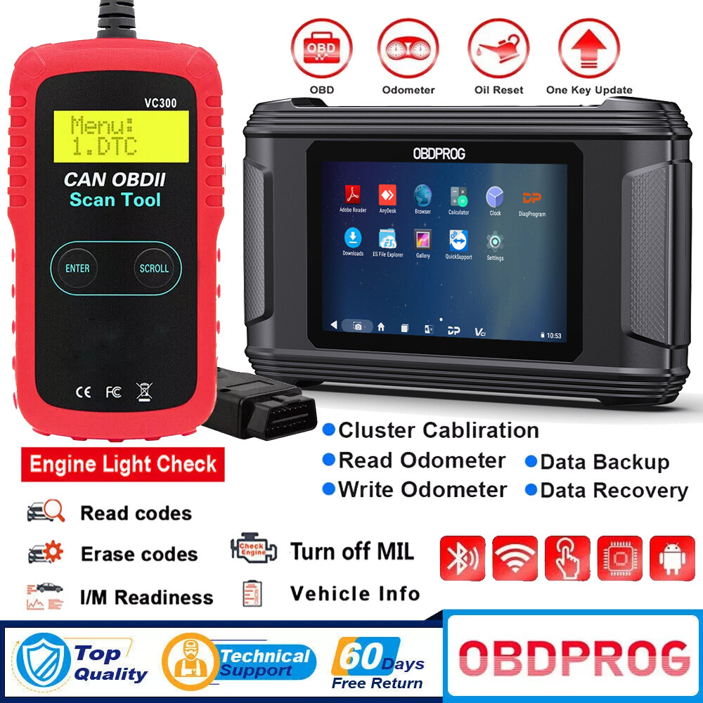 OBDPROG M500 Car Odometer Mileage Correction Adjustment Oil Reset OBD2  Scanner