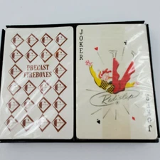 VTG Bridge Cards Sealed Redislip Private Label Precast Fireboxes 2 Decks W/Case