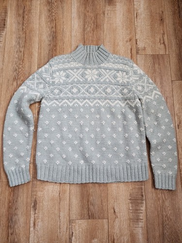Maglione Lauren Ralph Lauren Fair Isle donna L XL lana mohair lavorato a mano nordico - Foto 3 di 10