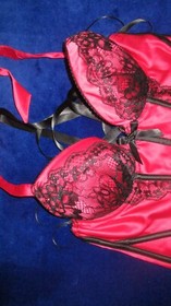 ANN SUMMERS UNDERWIRED  RED/BLACK  CORSET  SIZE  10  NWT  'PHOENIX'