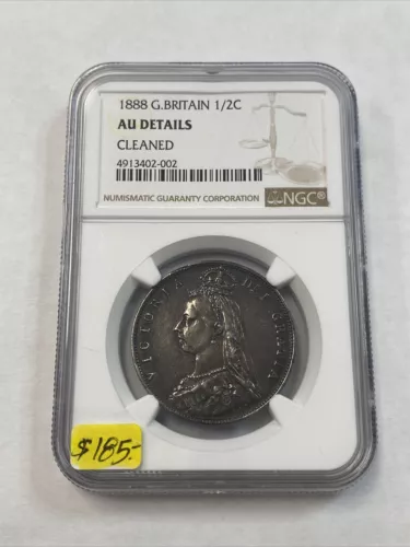 1888 Great Britain 1/2 Crown NGC 