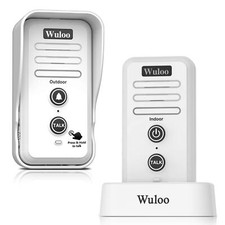 Wuloo 2640ft Wireless Doorbell Rechargeable Intercoms Door Bell Chimes
