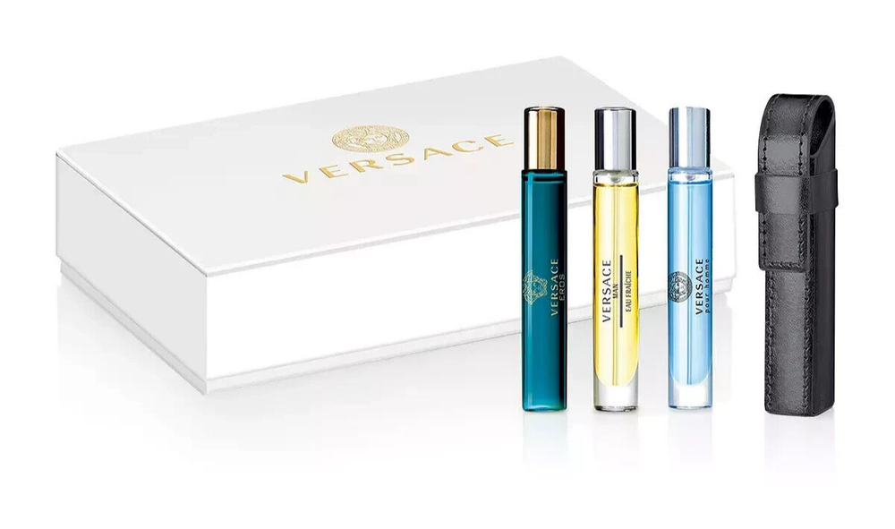 Versace For Men's Fragrance Collection Eau de Toilette Spray With Travel Case