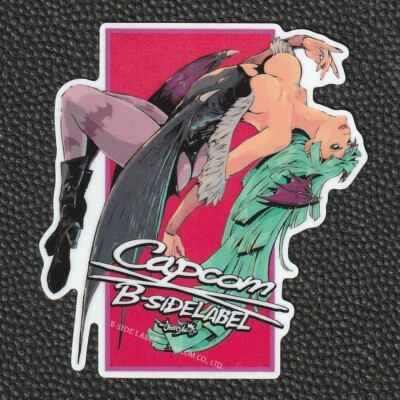 CAPCOM x B-Side Label Sticker VAMPIRE SAVIOR DARKSTALKERS Morrigan