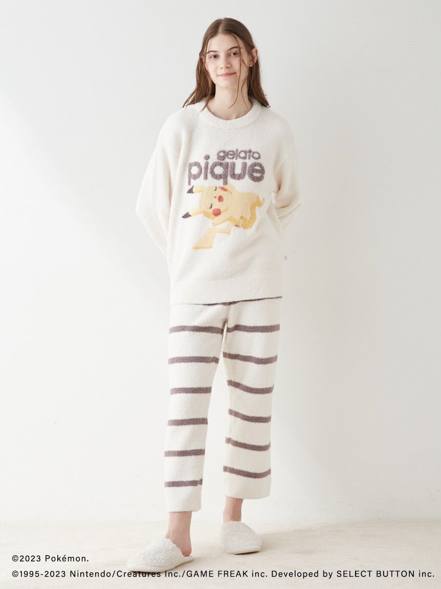 gelato pique 【Unisex】 Pokémon Sleep] GELATO Jigglypuff Hoodie & Shorts Set