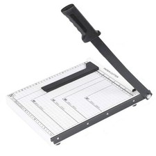 TAGLIA CARTA CUTTER PROFESSIONALE fogli A4 A5 ghigliottina metallo TAGLIERINA