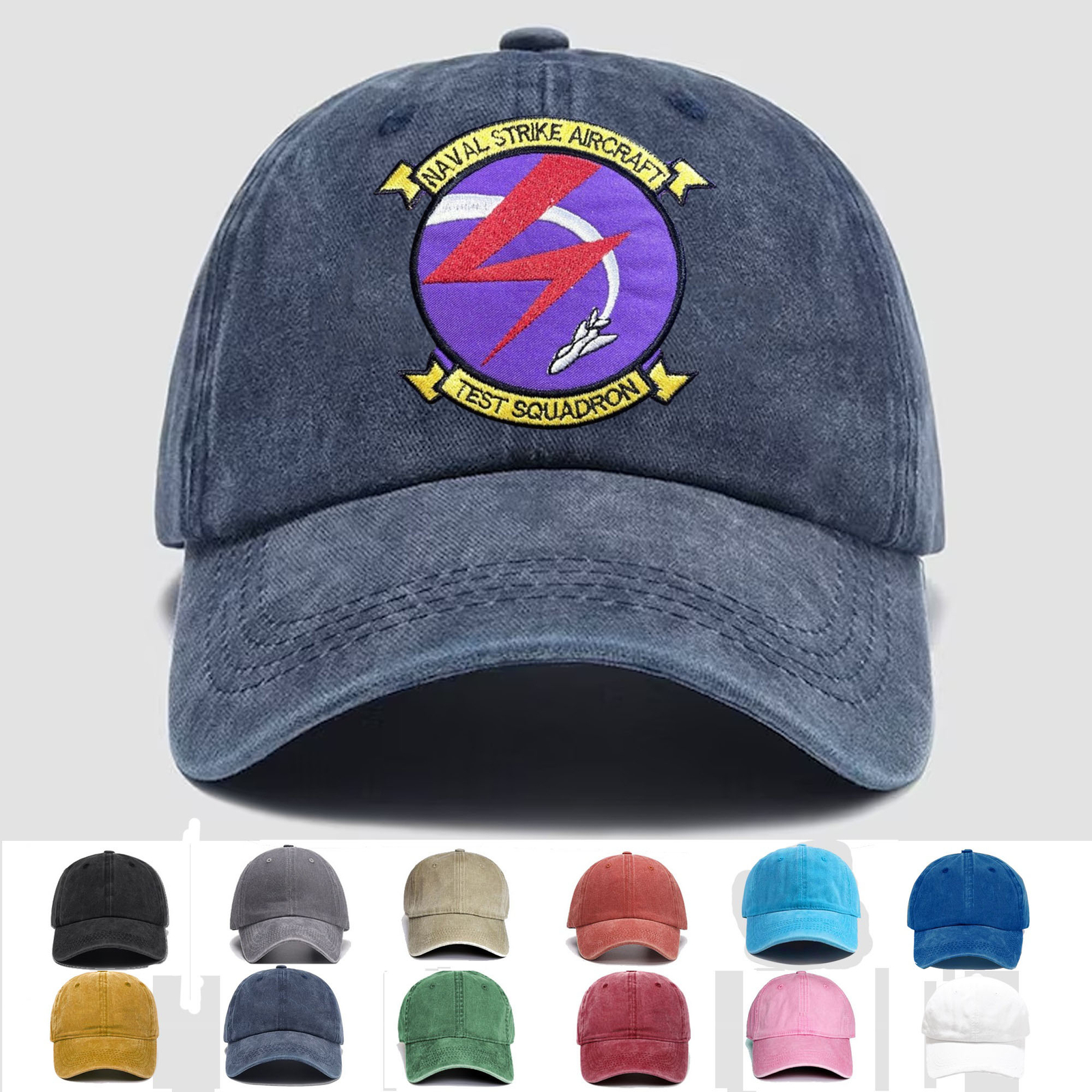 Custom Embroidered USN Naval Strike Aircraft Test Squadron, Trucker Hat, Gift
