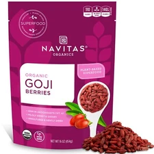 NEW!! Navitas Organics Goji Berries 16 oz 454 g B Corp BPA-Free Gluten-Free