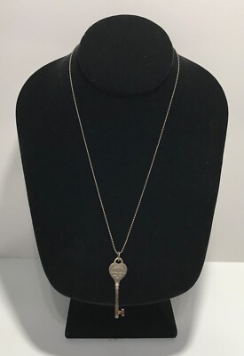 Please Return To Tiffany & Co Sterlingsilber Herz Schlüssel 18'' Halskette
