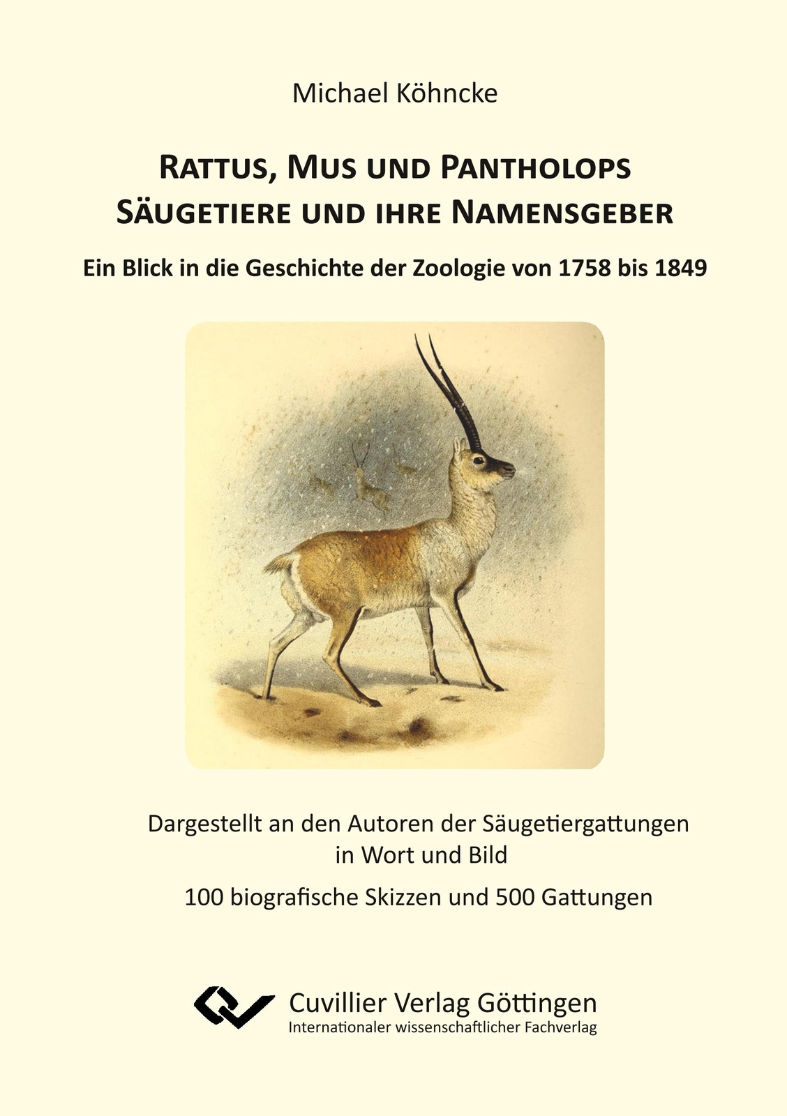 Rattus, Mus Und Pantholops. Säugetiere Und Ihre Namensgeber | Buch |