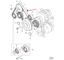 JAGUAR F-PACE X761 Motorantriebsriemen T2H59849 NEU ORIGINAL