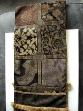 PACIFIC DESIGN INC. Paisley Black & Tan Runner USA 13 by 75