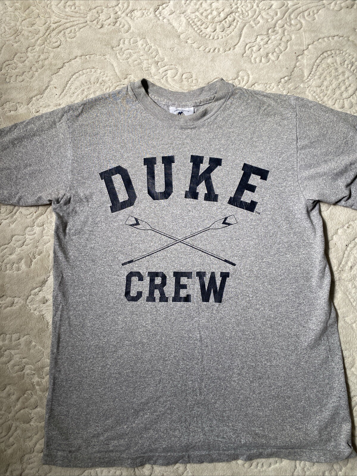 FILA Camicia da canottaggio Duke University Crew Team Large L Blu Diavoli DU