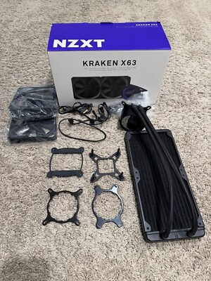 NZXT Kraken X63 280mm AIO CPU Liquid Cooler w/ LGA 1700 kit intel amd