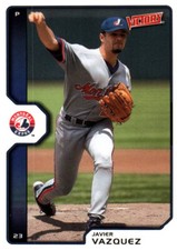 Javier Vazquez P Expos Upper Deck Victory Baseball Card #361 2002