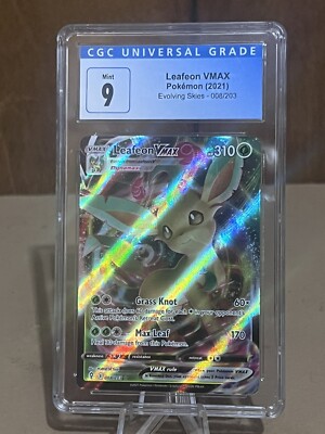 Leafeon VMAX 008/203 SWSH07: Evolving Skies Holo for sale online