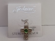 STERLING SILVER FILIGREE CROSS CHARM
