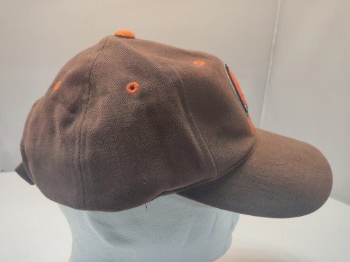 Vintage NFL Game Day Cleveland Browns Strap Back Hat Brown Logo Athletic 90s NEW - Picture 4 of 7