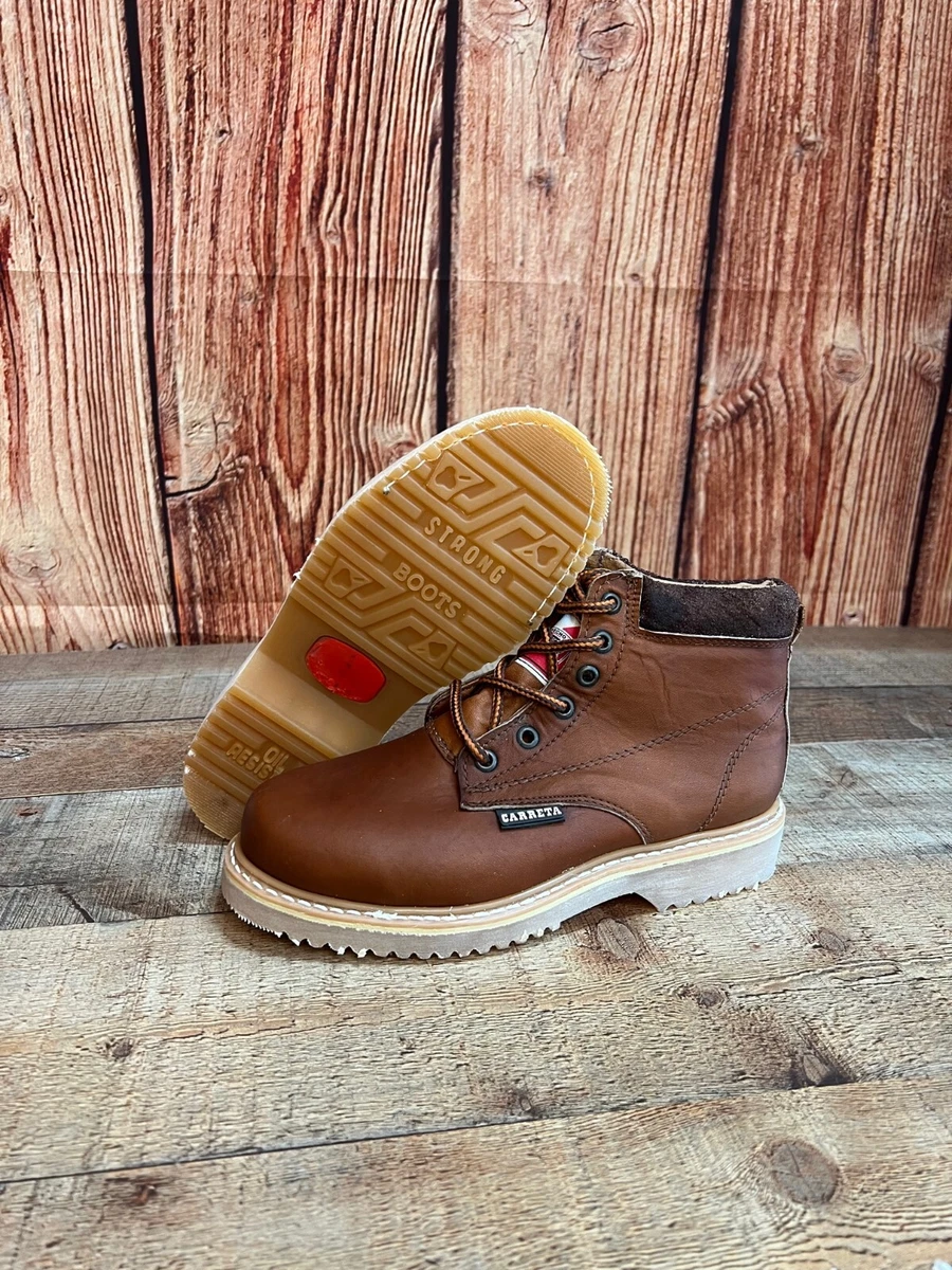 Womens Best Work Boots Lace Leather Brown oil water Slip Oil Resistant Bota Dama