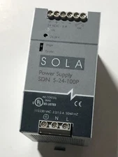 Emerson Industrial Automation SOLA 24V/5A DC Out Power Supply (SDN 5-24-100P)