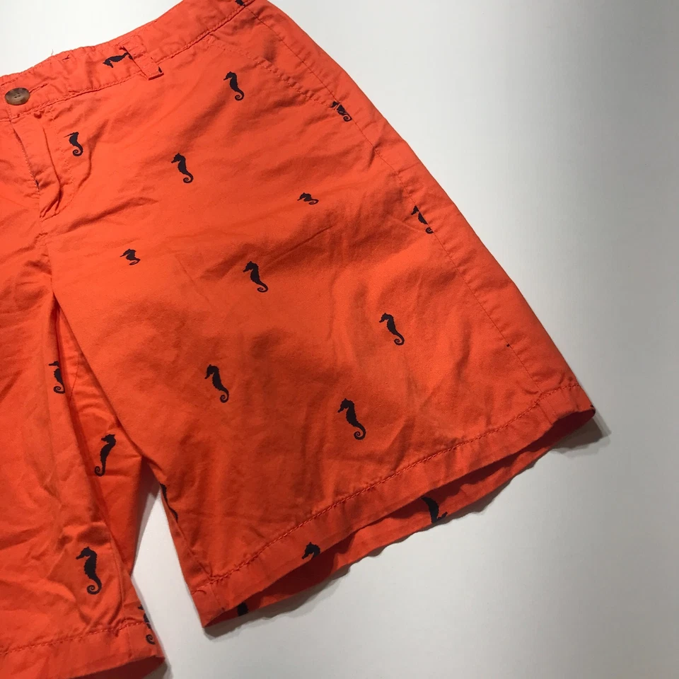 Bermudas Merona Shorts Mujer Talla 4 Naranja Estampado Caballo Mar Ligeras Cómodas Foto 4 de 4