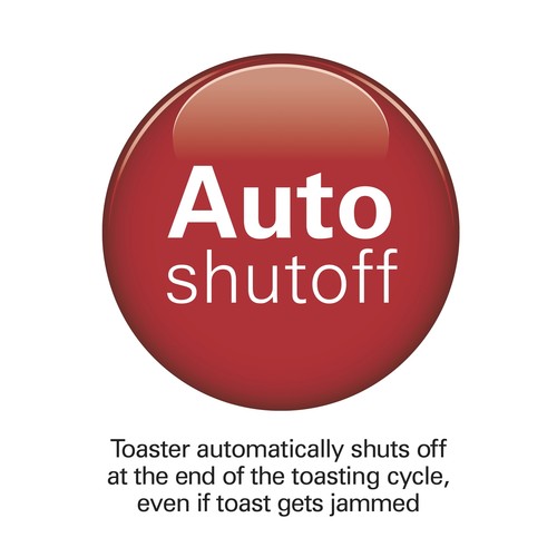 TOASTER 2 Slice Extra-Wide Slots Adjustable Heat Setting - Picture 6 of 13