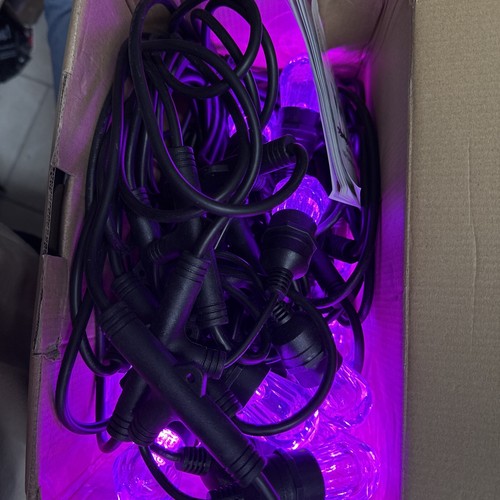 XMCOSY Outdoor String Lights, 64 ft Patio Lights RGB, LED Smart String