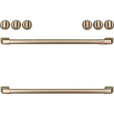 Café Front Control Gas Knobs and Handles Accessory Kit - Brushed Bronze #189