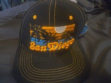 Black, Yellow And Blue San Diego Snapback Hat...